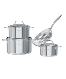 Bộ nồi chảo Inox nguyên khối SUNHOUSE Healthy SHG806
